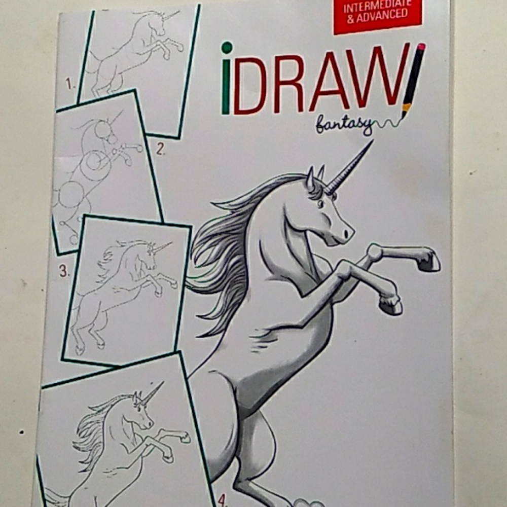 5/$5  Sale NEW How To Draw A Unicorn; mythical animals Paperback Activity Book